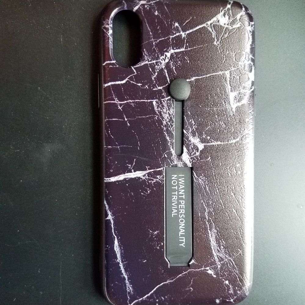 iPhone x marble hard case and stand